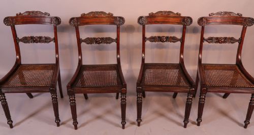 Good Set of Four Georgian Mahogany Dining Chairs