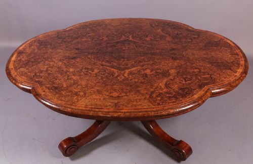 Victorian Burr Walnut Coffee Table