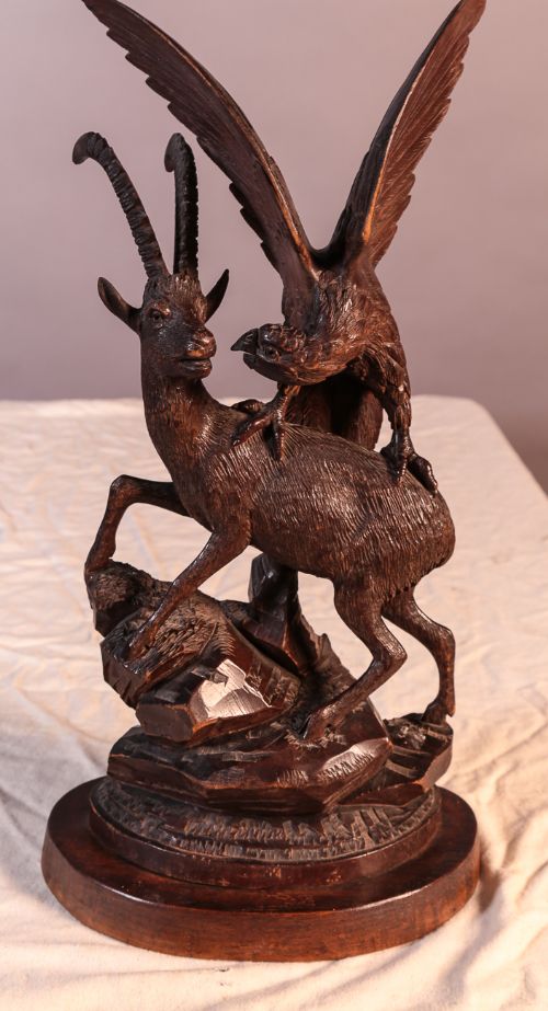 Black Forest Mountain Goat and Eagle