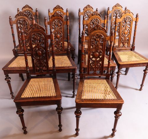 Rare Set of 10 Late 19th Century Dining Chairs