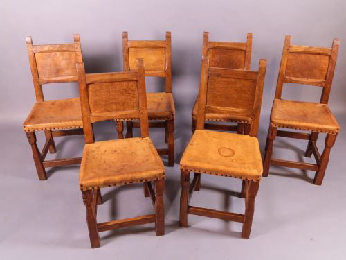 A Set of 6 Gnome Man Dining Chairs