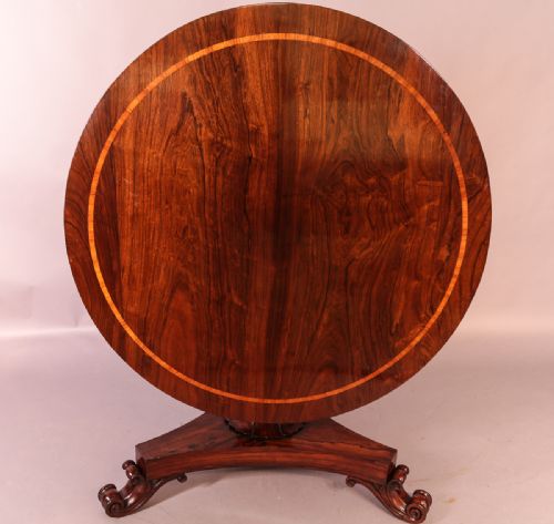 Rosewood Circular Dining Table William IV
