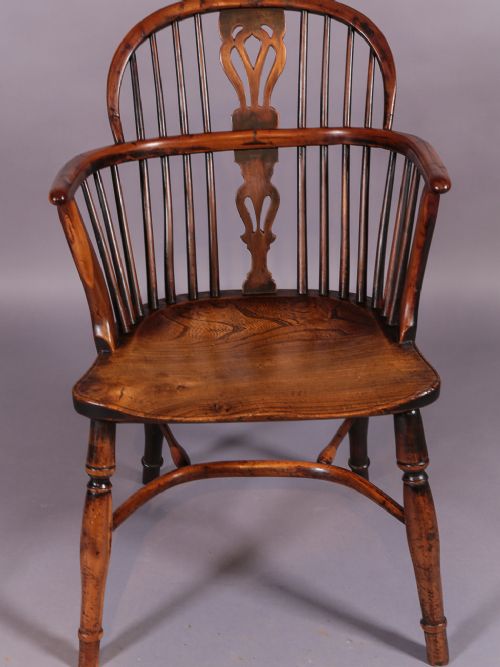 A Yew Wood Windsor Chair William Wheatland