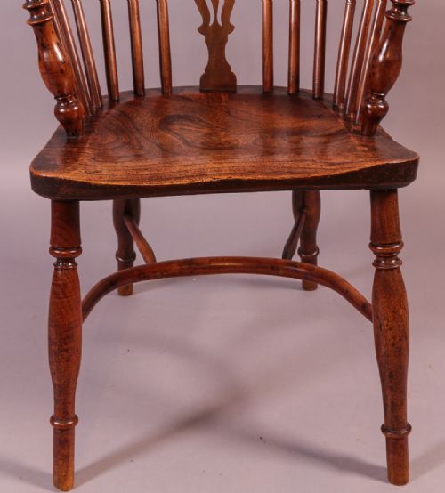 RARE YEW WOOD WINDSOR CHAIR NICHOLSON ROCKLEY - ADDITIONAL PHOTO 10