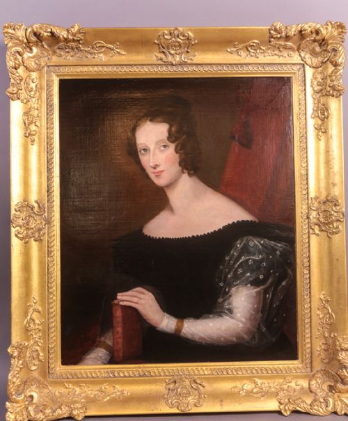 Oil Portrait on Canvas Regency Lady