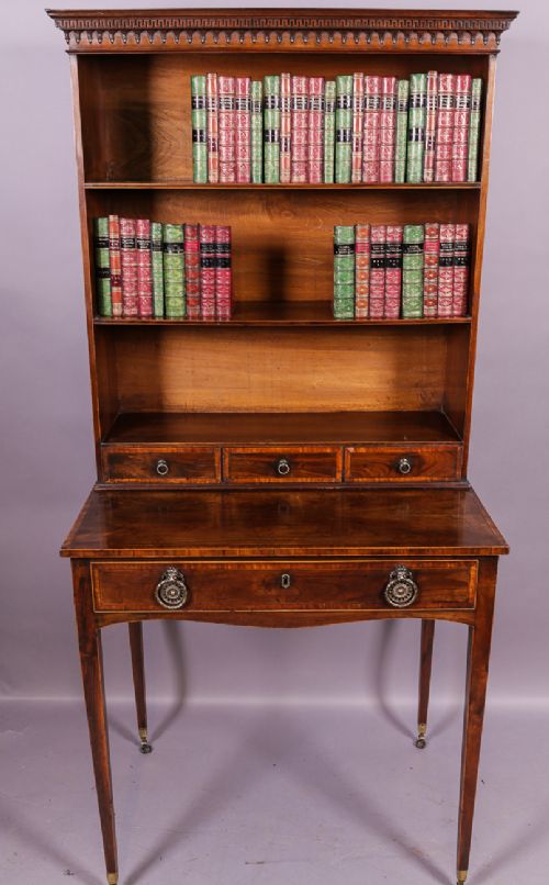 Rare Georgian Sabicu Secratair Bookcase