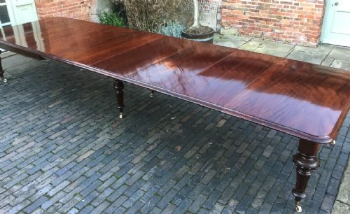 Very Large Victorian Mahogany Dining Table Seats 18