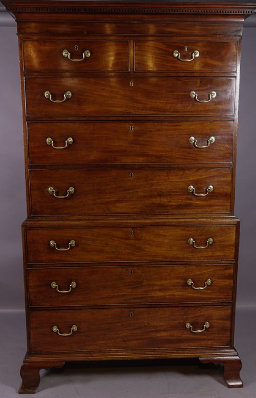 George III Chest on Chest Mahogany