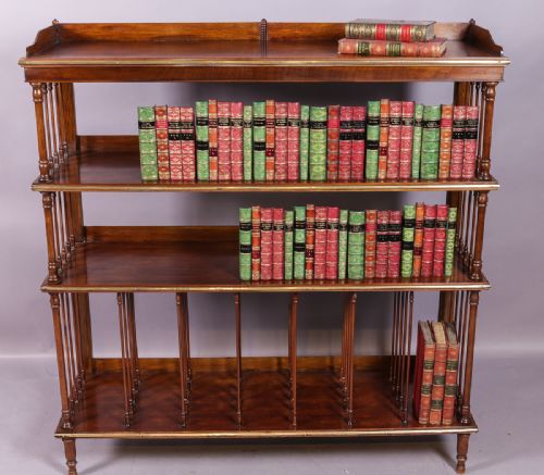 Victorian Open Bookcase in Mahogany