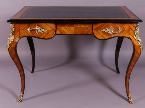 Superb French Bureau Plat King Wood