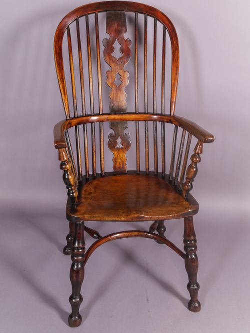 Ash and Elm High Back Windsor Chair