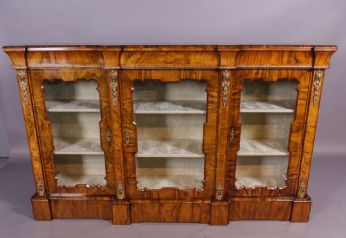 Victorian Burr Walnut Credenza Fully Restored