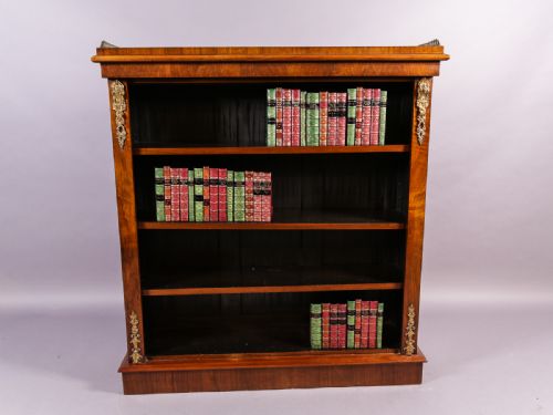 Victorian Open Bookcase in Walnut