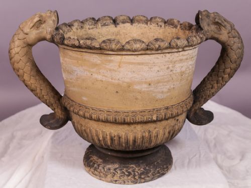 An Interesting 19th Century Urn with Fish Mounts