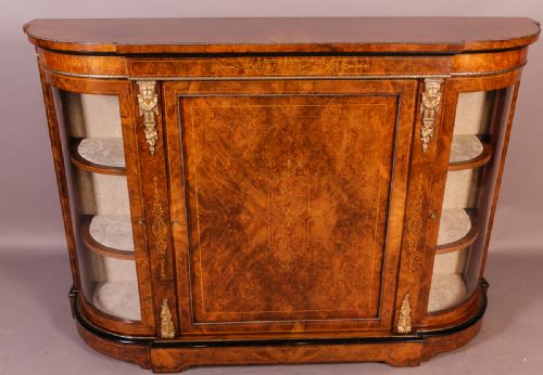 A Victorian Credenza in Figured Walnut