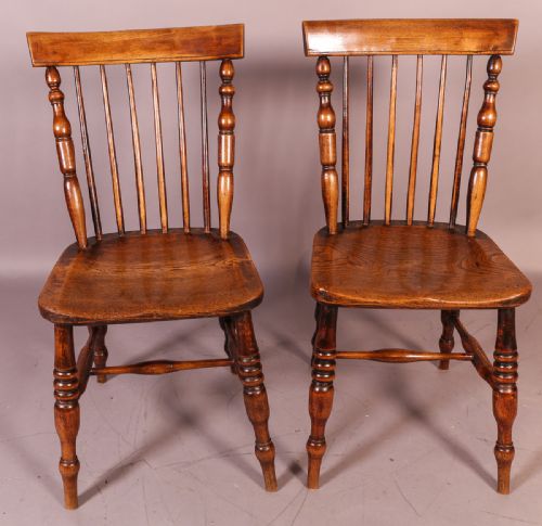 Pair of Lincolnshire Kitchen Windsor Chairs
