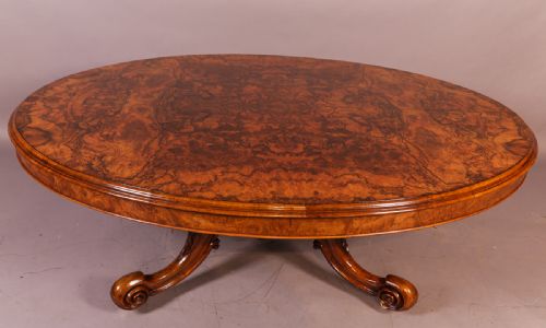 Victorian Burr Walnut Coffee Table