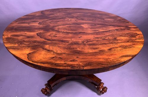 Superb William IV Rosewood Breakfast Dining Table