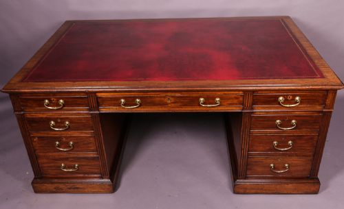 Large Late Victorian Partners Desk