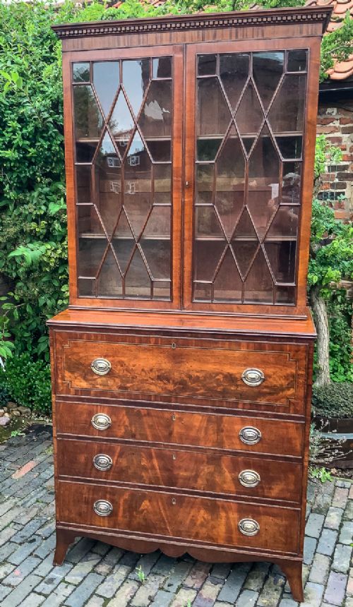 A George III Secretaire Bookcase
