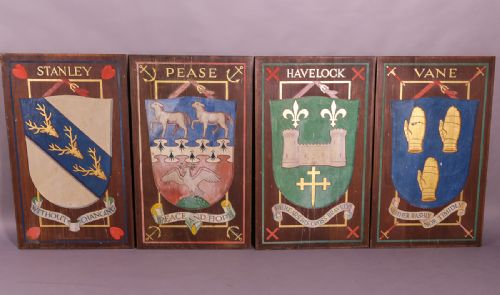A Set of 4 Armorial Plaques