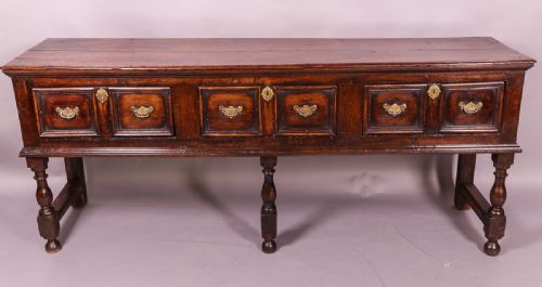 Early Serving Dresser in Oak Three Drawer