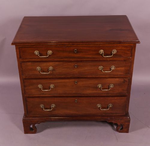 Good Georgian Mahogany Chest 32 Inches Wide