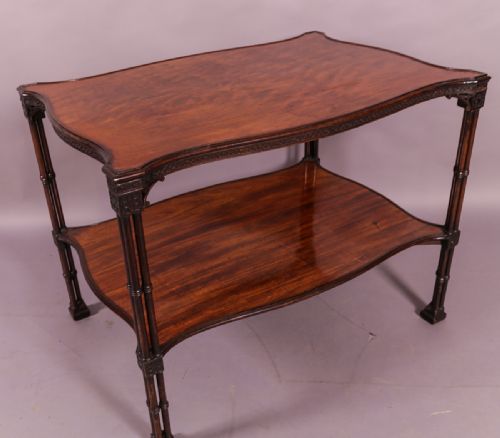 Rare Georgian Silver Table in Mahogany
