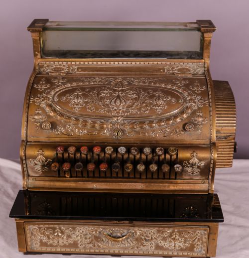 A National Cash Register Brass Till Victorian
