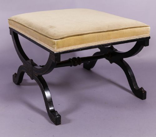 X Frame Stool Victorian