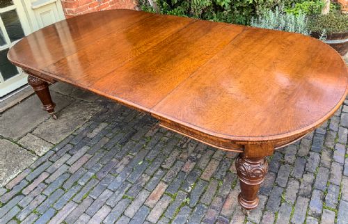 Pollard Oak Dining Table 2 Leaves