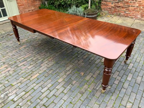 Victorian 3 Leaf Extending Dining Table Seat 12