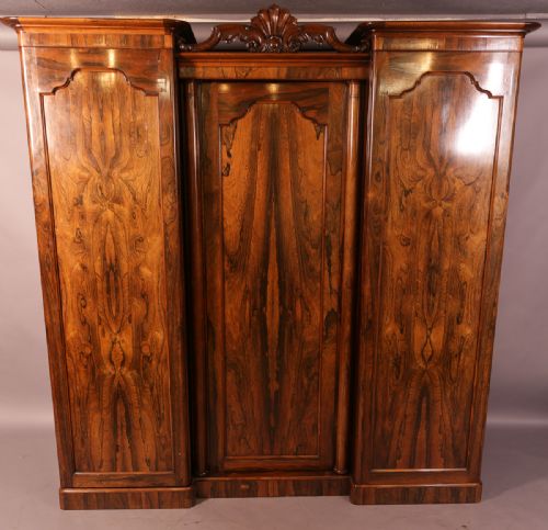 William IV 3 Door Wardrobe in Rosewood