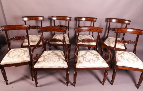 A Set of Eight 19th Century Mahogany Dining Chairs