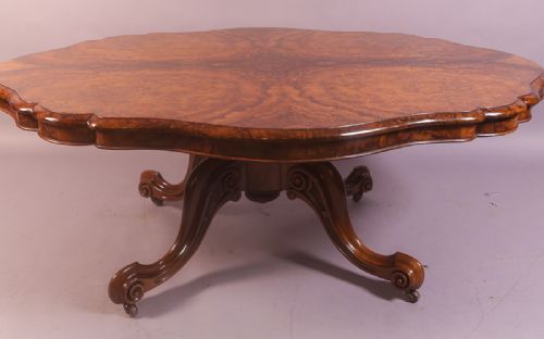 Victorian Burr Walnut Coffee Table