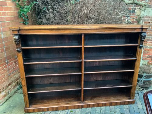 Rosewood Open Bookcase C 1840