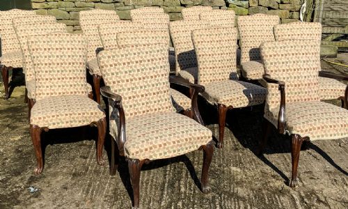 A Rare Set of 18 Georgian Mahogany Dining Chairs