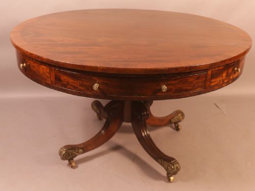 Georgian Drum Table in Mahogany