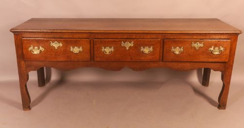 A Georgian Silhouette Leg Serving Dresser