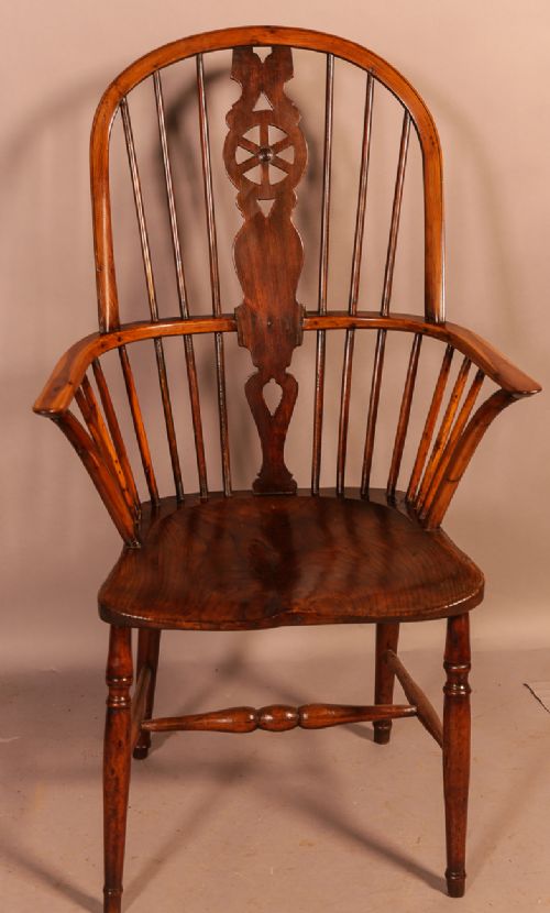 A Thames Valley Prior of Uxbridge Windsor Chair in Yew Wood