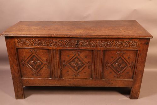 A 17th Century Oak Coffer Yorkshire