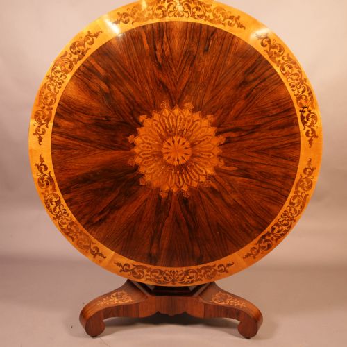 Stunning Quality Victorian Centre Table in Rosewood and Satinwood
