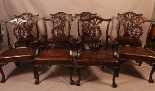 Fine Set of 8 Mahogany Dining Chairs