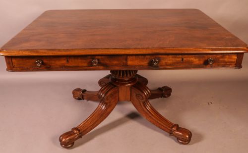 A Georgian Library Table in Mahogany