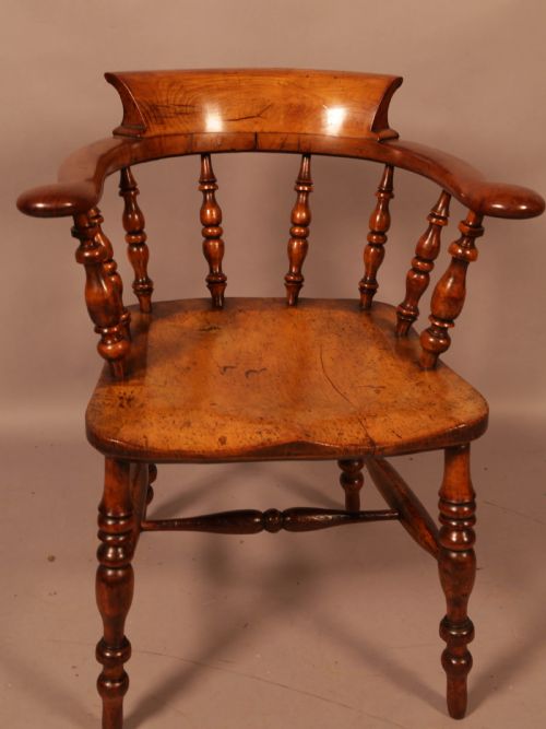 A Victorian Captains Chair in Fruit Wood
