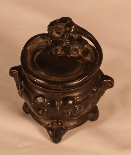 A Pewter Inkwell Art Neuvaux