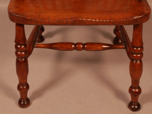 YEW WOOD HIGH WINDSOR CHAIR C 1850 - ADDITIONAL PHOTO 9