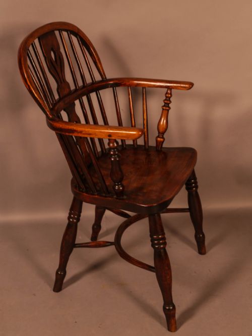 Low Windsor Chair Stamped Fred Walker