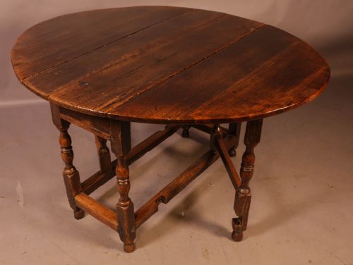 A 17th Century Gate Leg Dining Table C 1680