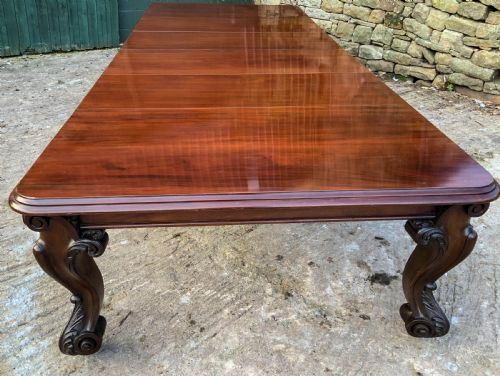 Very Large Victorian Extending Dining Table in Mahogany